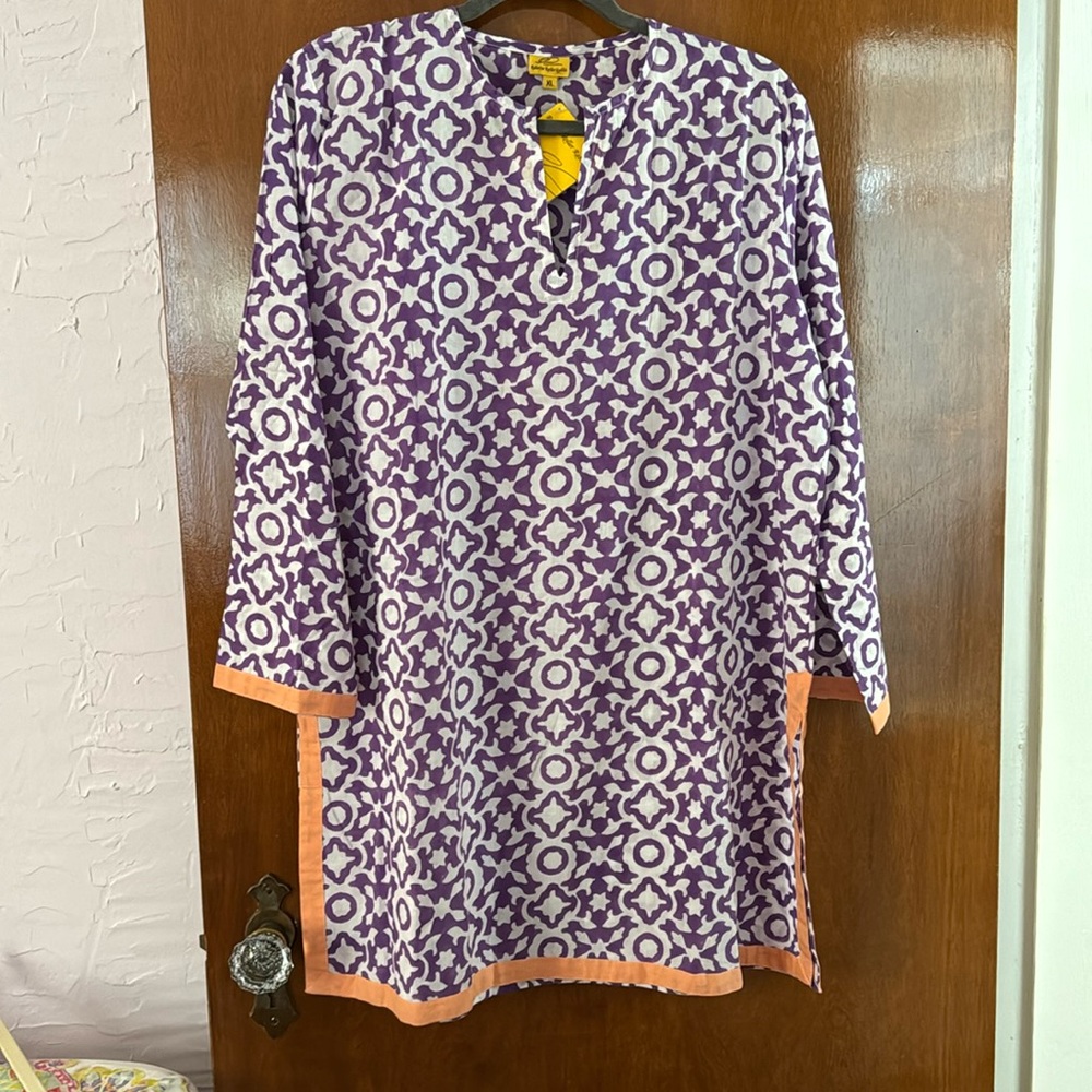 NWT Lovely Roberta Roller Rabbit Cotton Tunic, size XL